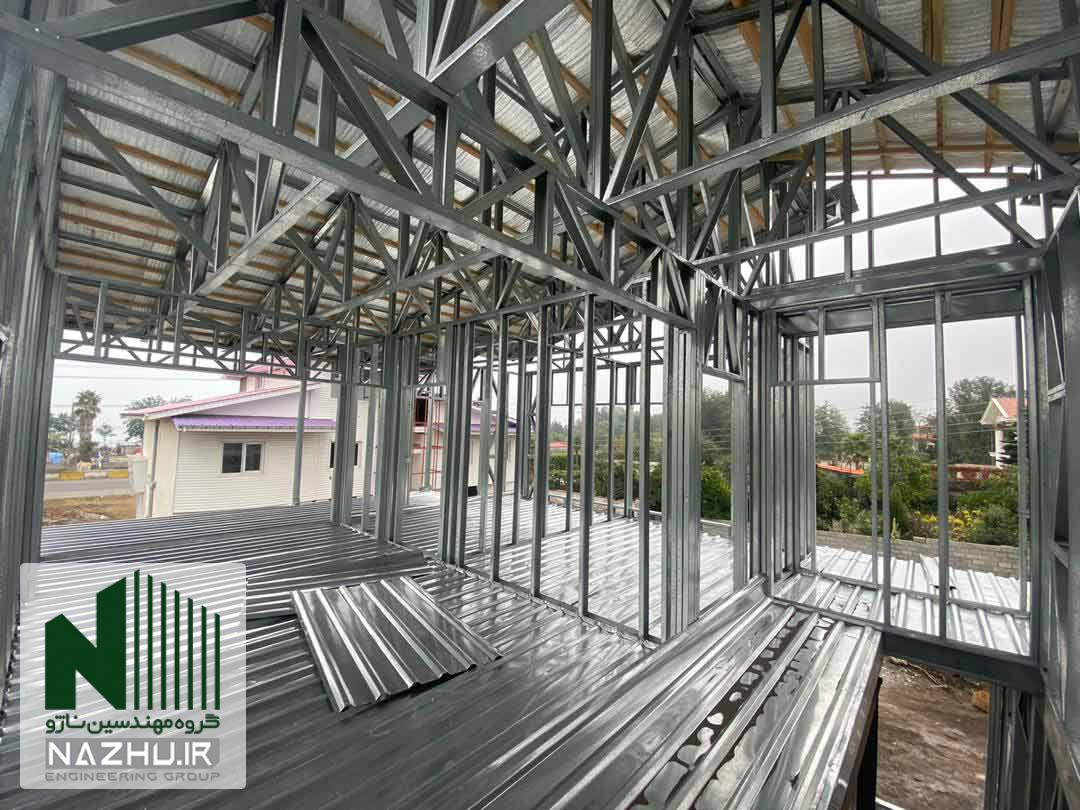 lsf ال اس اف گروه مهندسی ناژو سقف عرشه فولادی